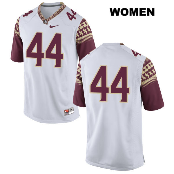 Women's NCAA Nike Florida State Seminoles #44 Chandler Marshall College No Name White Stitched Authentic Football Jersey BQF5369FG
